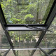 Szklarnia ogrodowa 4,9x6,1m ROYALE z aluminium w kolorze czarnym i szkła hartowanego 4 mm - Green Protect