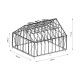 Szklarnia ogrodowa 4,9x5,5m ROYALE z aluminium w kolorze czarnym i szkła hartowanego 4 mm - Green Protect