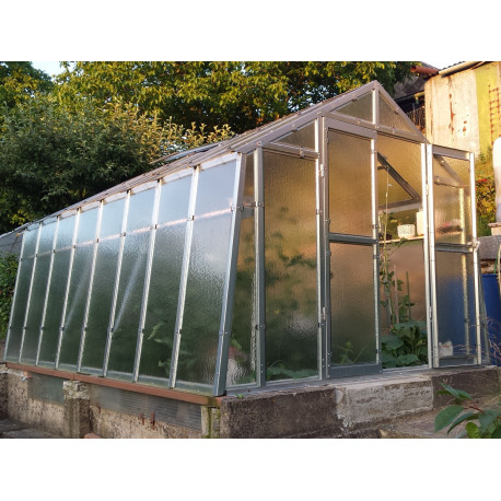 Szklarnia ogrodowa ze szkła dyfuzyjnego 4 mm Variant K4 - 276x406 cm - Limes