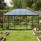 Szklarnia ogrodowa 4x3 m DUCHESSE z aluminium i szkła hartowanego 4 mm - Green Protect