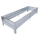 Podwyższona grządka ogrodowa - 190x90x10cm - kolor metaliczny - Klasika