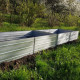 Podwyższona grządka ogrodowa - 150x75x30cm - kolor metaliczny - Klasika
