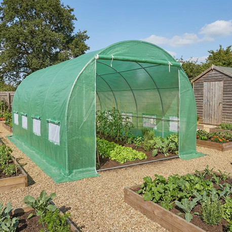 Szklarnia tunelowa warzywna 3x8m folia 200gr/m² wysokość 2,25m Green Protect