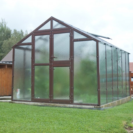 Szklarnia ogrodowa ze szkła dyfuzyjnego 4 mm Primus J3 - 249x306 cm - Limes