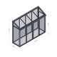 Szklarnia ogrodowa mini 1,4 m² z aluminium i szkła hartowanego - BloomCabin