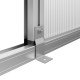 Szklarnia ogrodowa 10m² z szarego aluminium i paneli poliwęglanowych o grubości 10mm Rose IV - KGT