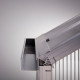 Szklarnia ogrodowa 10m² z szarego aluminium i paneli poliwęglanowych o grubości 10mm Rose IV - KGT
