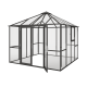 Szklarnia ogrodowa 9m² z aluminium i szkła hartowanego 4mm PaviLux - KGT