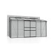 Szklarnia przyścienna Osiris w kolorze czarnym 7,8m² z aluminium i paneli poliwęglanowych 4mm - Vitavia