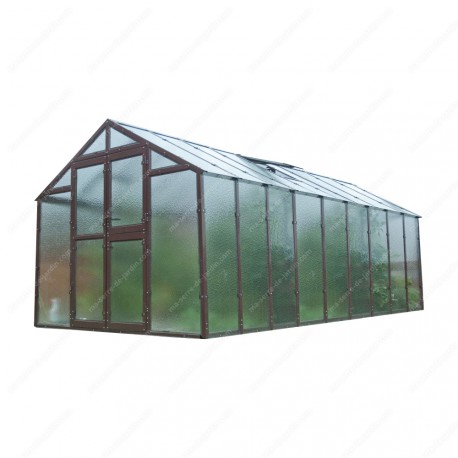 Szklarnia ogrodowa ze szkła dyfuzyjnego 4 mm Primus J4,5 - 249x456 cm - Limes