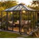 Szklarnia ogrodowa 9m² z aluminium i szkła hartowanego 4mm PaviLux - KGT