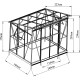 Szklarnia ogrodowa 2,5x1,9m Belvedere z aluminium, poliwęglanu i szkła hartowanego 4mm - Green Protect