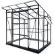 Szklarnia ogrodowa 2,5x1,9m Belvedere z aluminium, poliwęglanu i szkła hartowanego 4mm - Green Protect