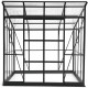Szklarnia ogrodowa 2,5x2,5m Belvedere z aluminium, poliwęglanu i szkła hartowanego 4mm - Green Protect