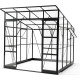 Szklarnia ogrodowa 2,5x2,5m Belvedere z aluminium, poliwęglanu i szkła hartowanego 4mm - Green Protect
