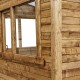 Szklarnia ogrodowa 6m² z drewna w kolorze brązowym 28mm Gardy Shelter