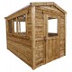 Szklarnia ogrodowa 6m² z drewna w kolorze brązowym 28mm Gardy Shelter