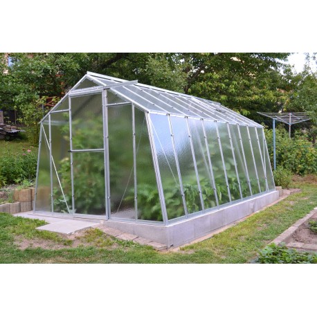 Szklarnia ogrodowa z szkła dyfuzyjnego 4 mm Hobby H7/4,5 - 247x448 cm - Limes