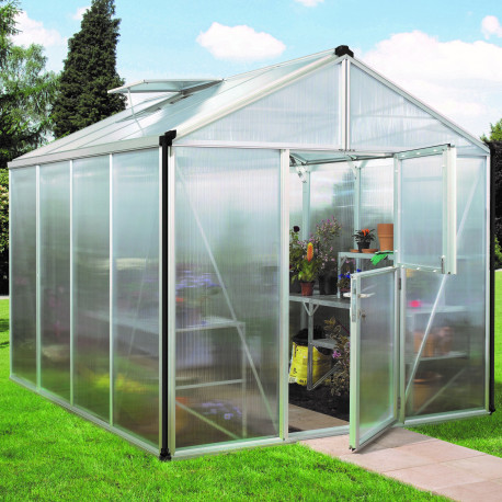 Szklarnia Zeus 8,1 m² z aluminium i paneli poliwęglanowych 10 mm - Vitavia