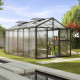 Szklarnia Zeus 11,9 m² z aluminium i paneli poliwęglanowych 10 mm w kolorze czarnym - Vitavia