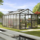 Szklarnia Zeus 13,8 m² z aluminium i paneli poliwęglanowych 10 mm w kolorze czarnym - Vitavia