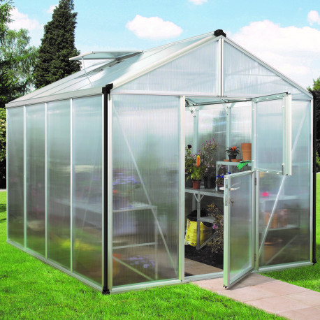 Szklarnia Zeus 8,1 m² z aluminium i paneli poliwęglanowych 16 mm - Vitavia