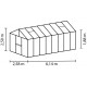 Szklarnia Zeus 15,7 m² z aluminium, szkła hartowanego 3 mm i poliwęglanu 10 mm - Vitavia