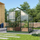  Szklarnia Venus 3,8 m² z aluminium i szkła hartowanego 3 mm w kolorze szmaragdowym - Vitavia