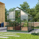 Szklarnia Venus 5 m² z aluminium i szkła hartowanego 3 mm w kolorze szmaragdowym - Vitavia