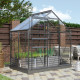 Szklarnia Venus 2,5 m² z aluminium i szkła hartowanego 3 mm w kolorze czarnym - Vitavia