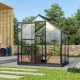 Szklarnia Venus 2,5 m² z aluminium i szkła hartowanego 3 mm w kolorze czarnym - Vitavia