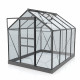 Szklarnia Venus 5m² z aluminium i szkła hartowanego 3 mm w kolorze czarnym - Vitavia