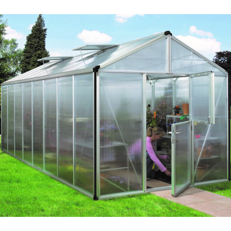 Szklarnia Zeus 15,7 m² z aluminium i paneli poliwęglanowych 16 mm - Vitavia