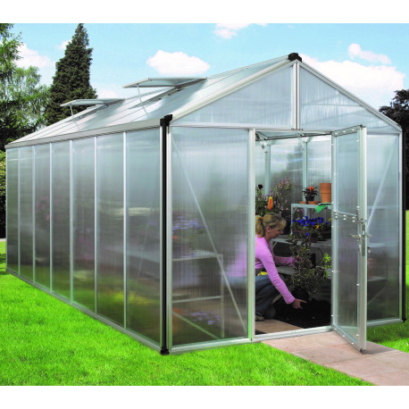 Szklarnia Zeus 13,8 m² z aluminium i paneli poliwęglanowych 10 mm - Vitavia