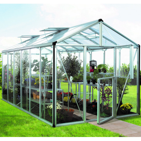 Szklarnia Zeus 11,9 m² z aluminium, szkła hartowanego 3 mm i paneli poliwęglanowych 10 mm - Vitavia