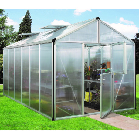 Szklarnia Zeus 11,9 m² z aluminium i paneli poliwęglanowych 16 mm - Vitavia
