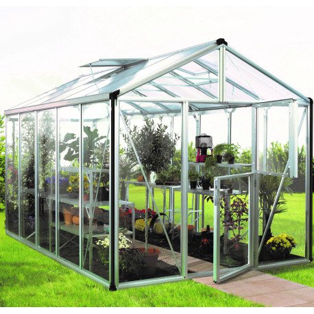 Szklarnia Zeus 10,0 m² z aluminium, szkła hartowanego 3 mm i paneli poliwęglanowych 10 mm - Vitavia