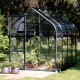 Szklarnia Orion 5,0 m² z aluminium i szkła hartowanego 3 mm w kolorze czarnym - Vitavia
