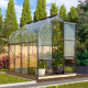 Szklarnia Orion 5,0 m² z aluminium i szkła hartowanego 3 mm w kolorze czarnym - Vitavia