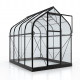 Szklarnia Orion 5,0 m² z aluminium i szkła hartowanego 3 mm w kolorze czarnym - Vitavia
